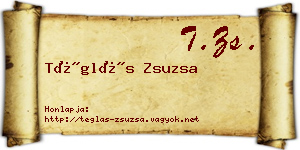 Téglás Zsuzsa névjegykártya